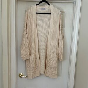 Cozy Cream Knit Cardigan Women’s XL